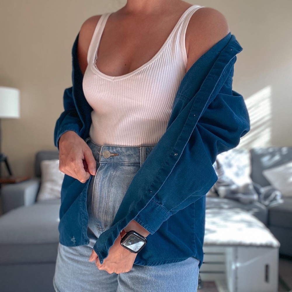 Chic Corduroy Button Up